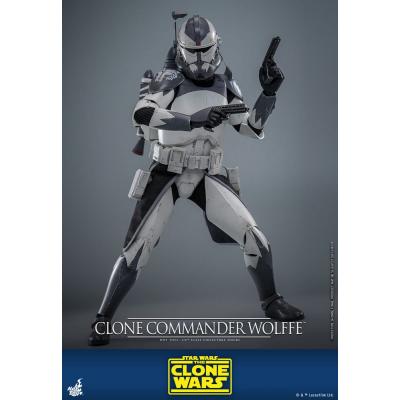 Star Wars: The Clone Wars Figura 1/6 Clone Commander Wolffe 30 cm