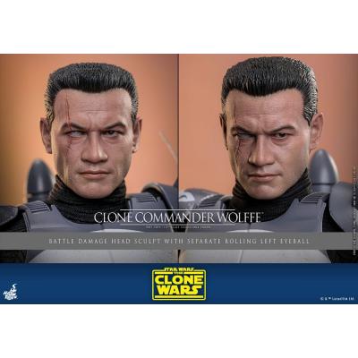Star Wars: The Clone Wars Figura 1/6 Clone Commander Wolffe 30 cm