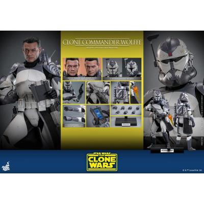 Star Wars: The Clone Wars Figura 1/6 Clone Commander Wolffe 30 cm