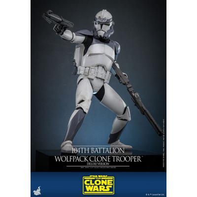 Star Wars The Clone Wars Figura 1/6 104th Battalion Wolfpack Clone Trooper Deluxe Version 30 cm