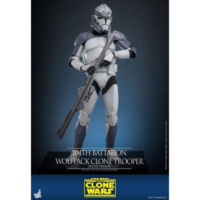 Star Wars The Clone Wars Figura 1/6 104th Battalion Wolfpack Clone Trooper Deluxe Version 30 cm