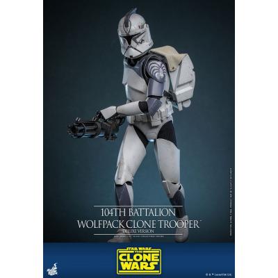 Star Wars The Clone Wars Figura 1/6 104th Battalion Wolfpack Clone Trooper Deluxe Version 30 cm