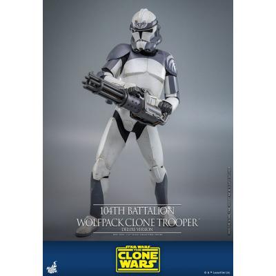 Star Wars The Clone Wars Figura 1/6 104th Battalion Wolfpack Clone Trooper Deluxe Version 30 cm
