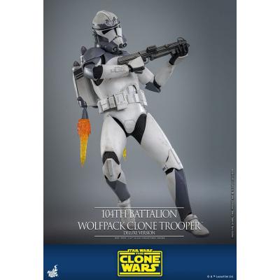 Star Wars The Clone Wars Figura 1/6 104th Battalion Wolfpack Clone Trooper Deluxe Version 30 cm