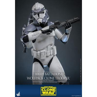 Star Wars The Clone Wars Figura 1/6 104th Battalion Wolfpack Clone Trooper Deluxe Version 30 cm