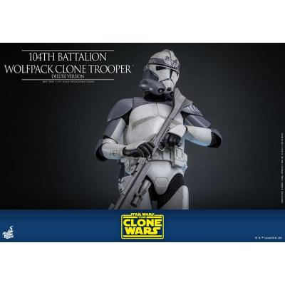 Star Wars The Clone Wars Figura 1/6 104th Battalion Wolfpack Clone Trooper Deluxe Version 30 cm