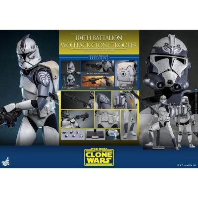 Star Wars The Clone Wars Figura 1/6 104th Battalion Wolfpack Clone Trooper Deluxe Version 30 cm
