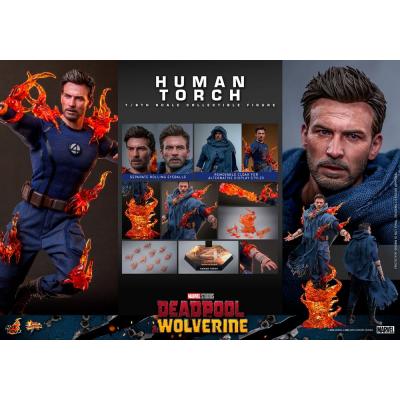 Deadpool & Wolverine Movie Masterpiece Figura 1/6 Human Torch 31 cm