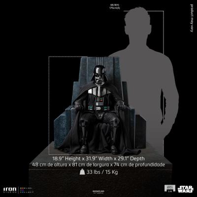 Star Wars Estatua Legacy Replica 1/4 Darth Vader on Throne 48 cm