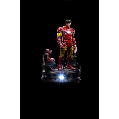 Marvel Estatua 1/10 Deluxe Art Scale Iron Man Unleashed 23 cm