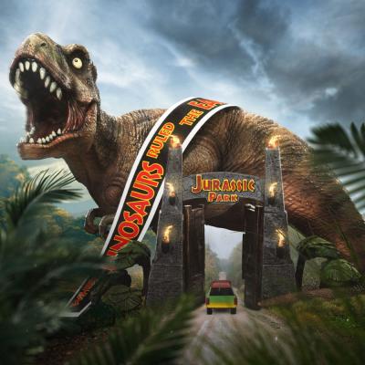 Jurassic Park Minifigura Mini Co. PVC T-Rex Illusion Deluxe 15 cm