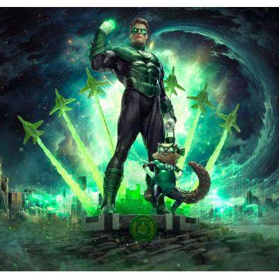 DC Comics Estatua Art Scale Deluxe 1/10 Green Lantern Unleashed 24 cm