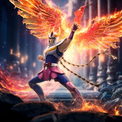 Saint Seiya Estatua 1/10 Deluxe Art Scale Phoenix Ikki 41 cm