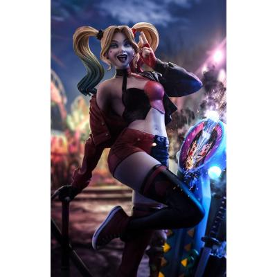 DC Comics Estatua 1/10 Deluxe Art Scale Harley Quinn (Gotham City Sirens) 22 cm