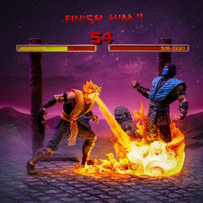 Mortal Kombat Estatua 1/10 Deluxe Art Scale Scorpion Fatality 27 cm