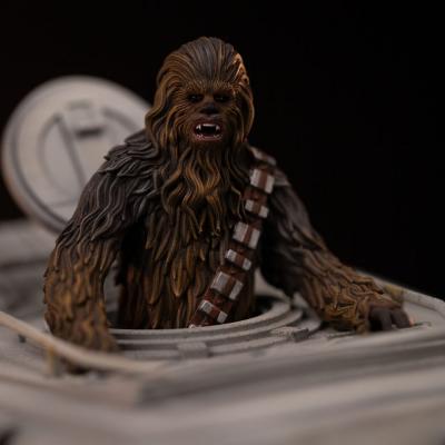 Star Wars Estatua 1/20 Demi Art Scale AT-ST and Chewbacca 53 cm