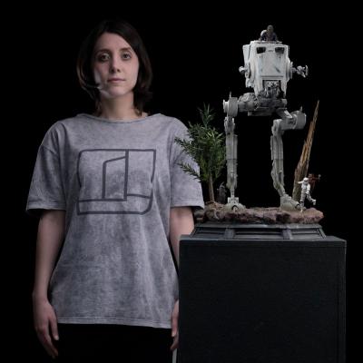 Star Wars Estatua 1/20 Demi Art Scale AT-ST and Chewbacca 53 cm