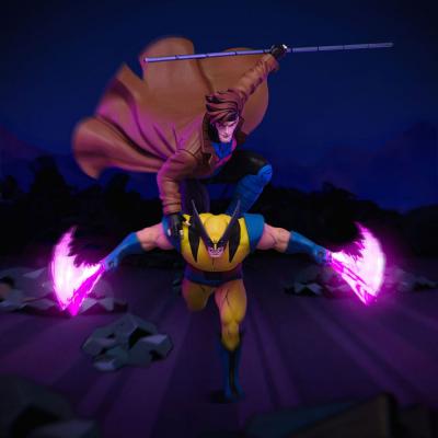 Marvel Estatua 1/10 Deluxe Art Scale X-Men´97 Gambit & Wolverine 29 cm
