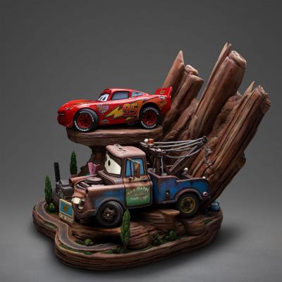 Cars Estatua 1/10 Deluxe Art Scale Lightning Mcqueen & Mate 31 cm