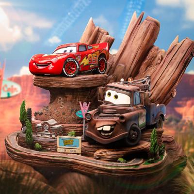 Cars Estatua 1/10 Deluxe Art Scale Lightning Mcqueen & Mate 31 cm