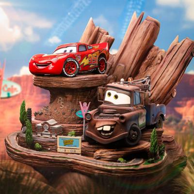 Cars Estatua 1/10 Deluxe Art Scale Lightning Mcqueen & Mate 31 cm