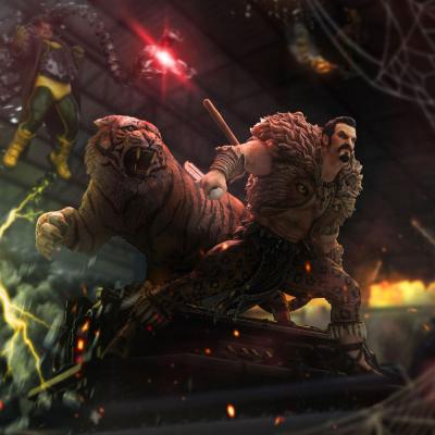 Spider-Man vs. Villains Estatua 1/10 BDS Art Scale Kraven Diorama 22 cm