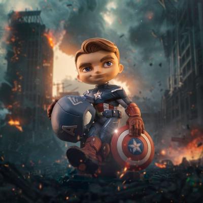 Avengers Infinity Saga Minifigura Mini Co. PVC Captain America 14 cm