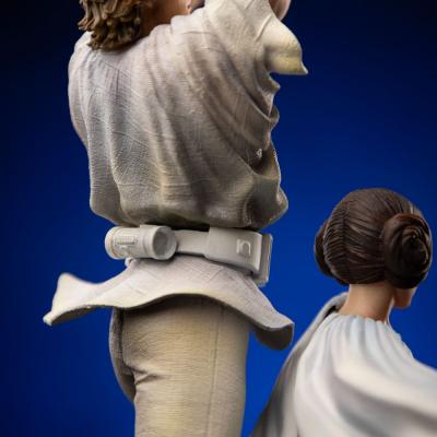 Star Wars Estatua 1/10 Deluxe Art Scale Luke and Leia 41 cm