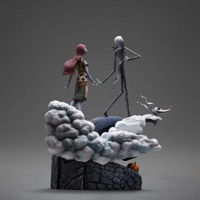 Pesadilla antes de Navidad Estatua 1/10 Deluxe Art Scale Jack and Sally 39 cm