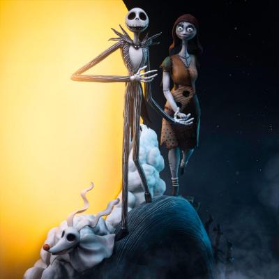 Pesadilla antes de Navidad Estatua 1/10 Deluxe Art Scale Jack and Sally 39 cm