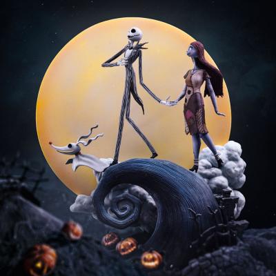 Pesadilla antes de Navidad Estatua 1/10 Deluxe Art Scale Jack and Sally 39 cm