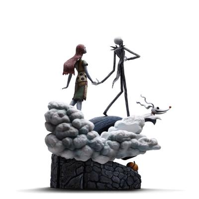 Pesadilla antes de Navidad Estatua 1/10 Deluxe Art Scale Jack and Sally 39 cm
