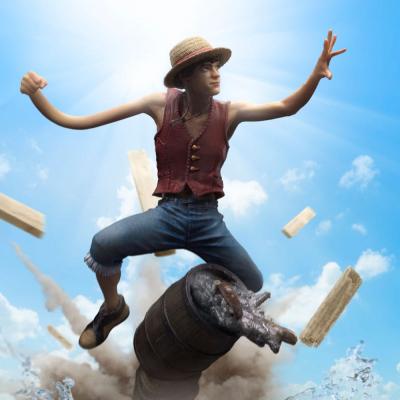 One Piece Estatua 1/10 Art Scale Luffy 23 cm