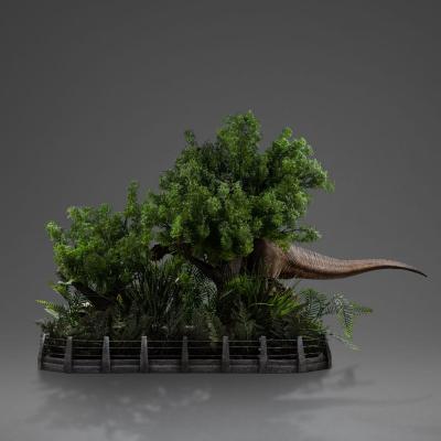 Parque Jurásico Estatua 1/20 Demi Art Scale T-Rex Chase 30 cm
