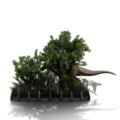 Parque Jurásico Estatua 1/20 Demi Art Scale T-Rex Chase 30 cm