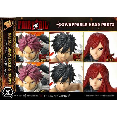 Fairy Tail Estatua PVC 1/6 Natsu, Gray, Erza, Happy Deluxe Bonus Version 57 cm