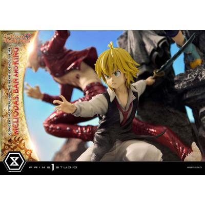 Seven Deadly Sins Concept Masterline Series Estatua Meliodas, Ban and King 55 cm