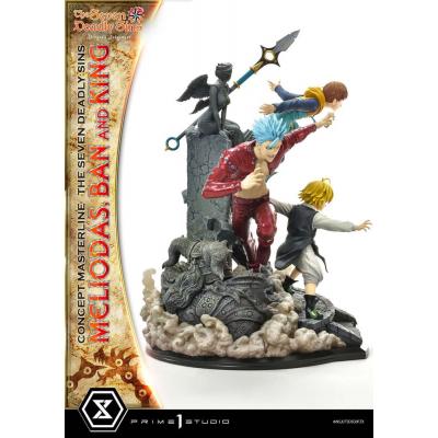 Seven Deadly Sins Concept Masterline Series Estatua Meliodas, Ban and King 55 cm