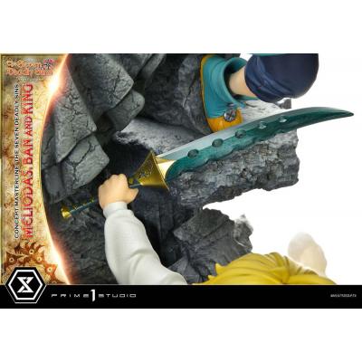 Seven Deadly Sins Concept Masterline Series Estatua Meliodas, Ban and King 55 cm