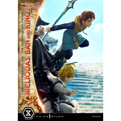 Seven Deadly Sins Concept Masterline Series Estatua Meliodas, Ban and King 55 cm