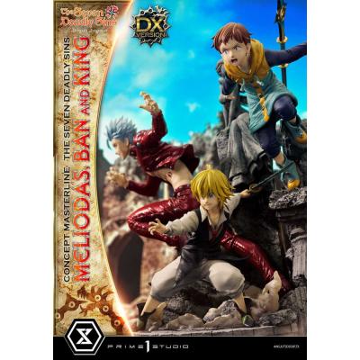 Seven Deadly Sins Concept Masterline Series Estatua Meliodas, Ban and King Deluxe Version 55 cm
