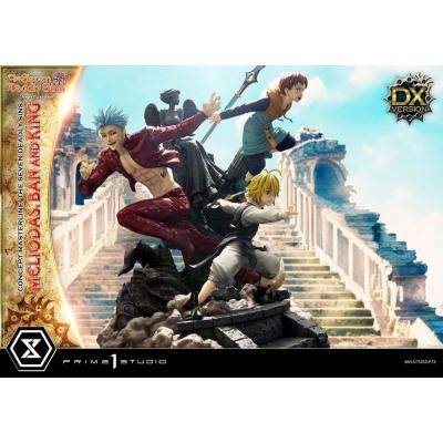 Seven Deadly Sins Concept Masterline Series Estatua Meliodas, Ban and King Deluxe Version 55 cm