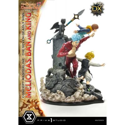 Seven Deadly Sins Concept Masterline Series Estatua Meliodas, Ban and King Deluxe Version 55 cm