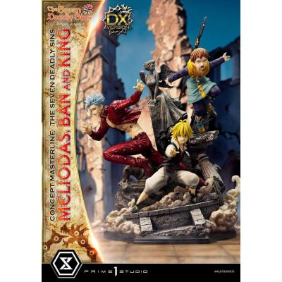 Seven Deadly Sins Concept Masterline Series Estatua Meliodas, Ban and King Deluxe Version 55 cm