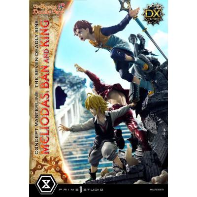 Seven Deadly Sins Concept Masterline Series Estatua Meliodas, Ban and King Deluxe Version 55 cm