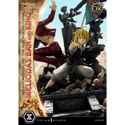 Seven Deadly Sins Concept Masterline Series Estatua Meliodas, Ban and King Deluxe Version 55 cm