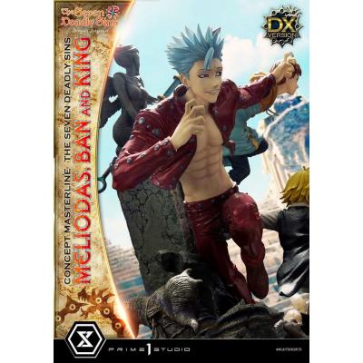 Seven Deadly Sins Concept Masterline Series Estatua Meliodas, Ban and King Deluxe Version 55 cm