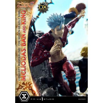 Seven Deadly Sins Concept Masterline Series Estatua Meliodas, Ban and King Deluxe Bonus Version 55 cm