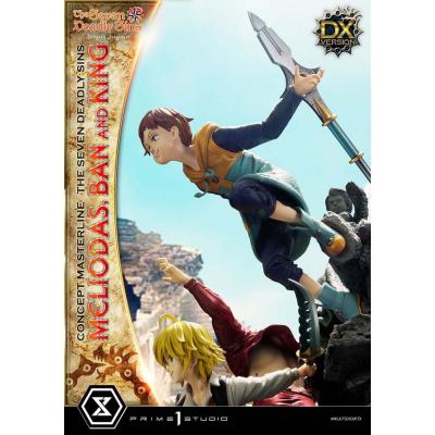 Seven Deadly Sins Concept Masterline Series Estatua Meliodas, Ban and King Deluxe Bonus Version 55 cm
