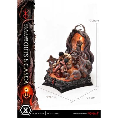 Berserk Estatua Legacy Art Kentaro Miura 1/4 Guts & Casca Bonus Version 72 cm